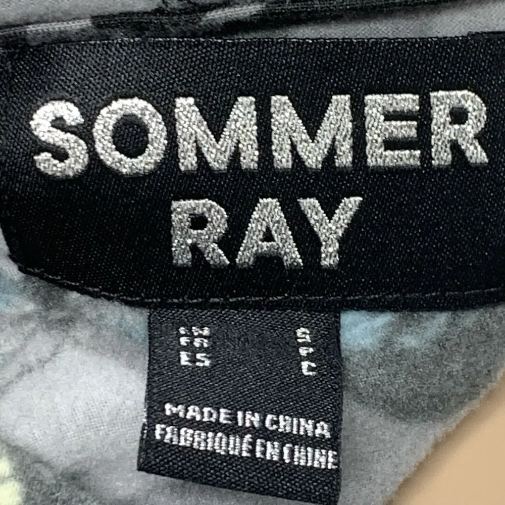 Sommer Ray Hoodie Womens Small Gray Camo & Butterflies Full Zipper Net Sleeves - Picture 10 of 13